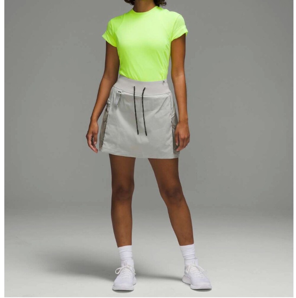 Lululemon Multi-Pocket Cargo High-Rise Hiking Skirt 8 Sage Gorpcore Y2K Sporty